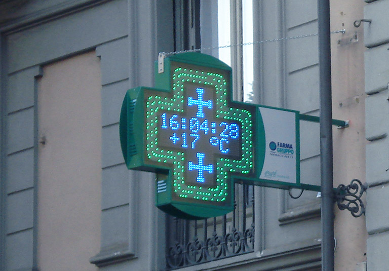 insegne a led a Torino